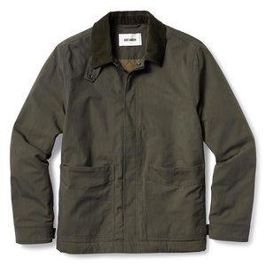 Buck Mason Olive Quilted League Jacket